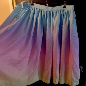 Unique Vintage Pastel Ombre Retro Skirt